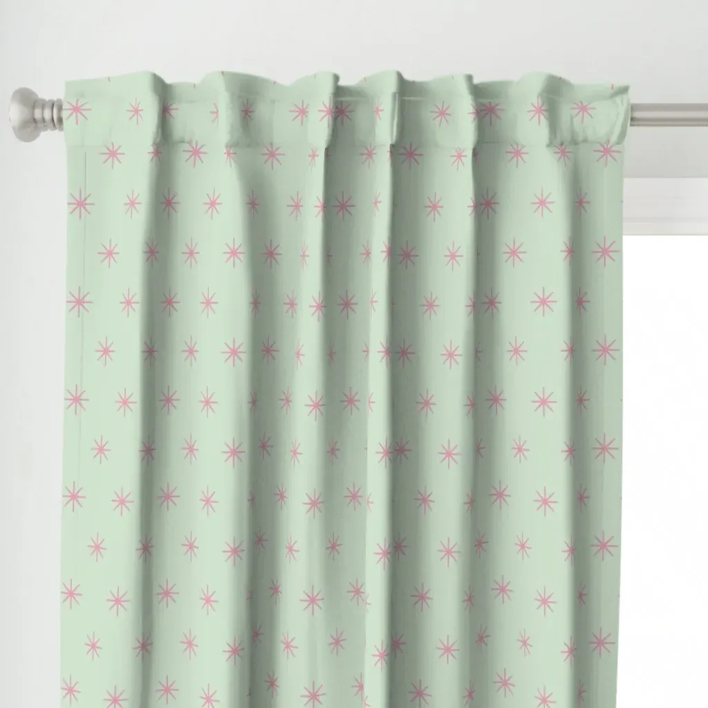Stitched Curtain Panel - Pink alternate view