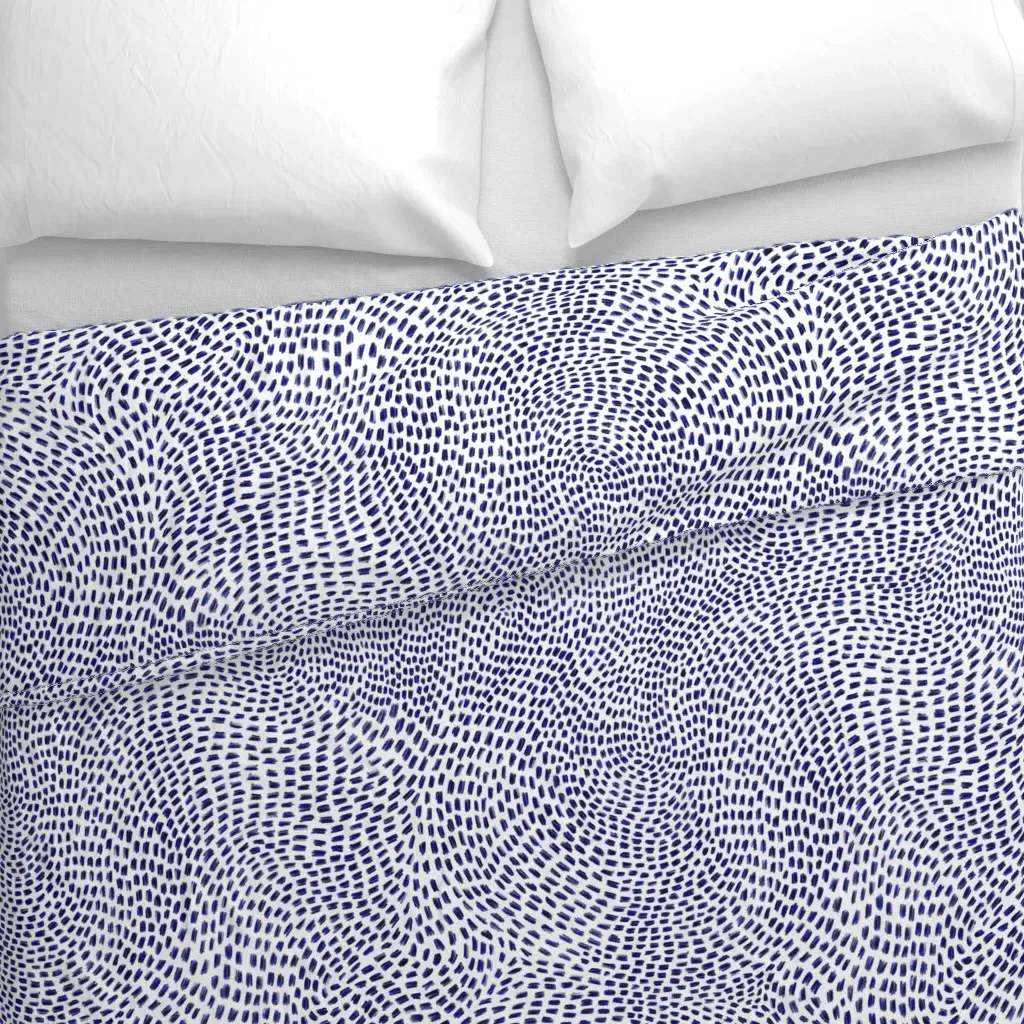 Stormy Winter Blues Duvet Cover - Indigo alternate view