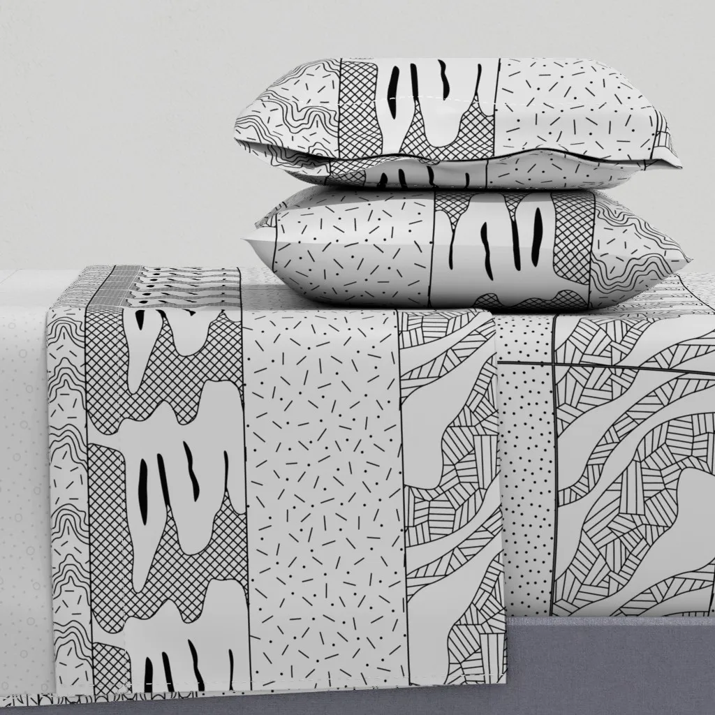 Stratigraphic Column Geology Rocks Queen Sheet Set - Gray product