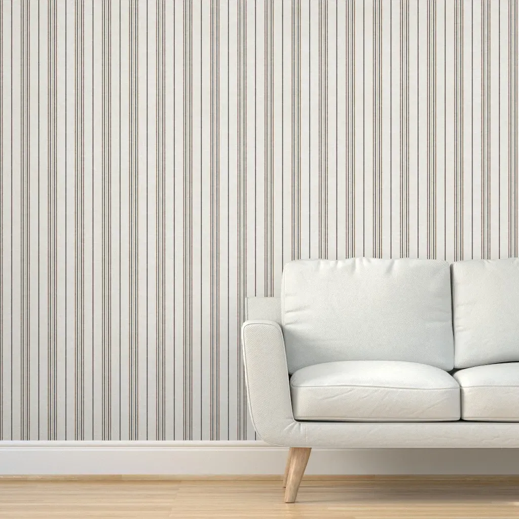 Striated Tapestry Peel and Stick Wallpaper - Off-White product