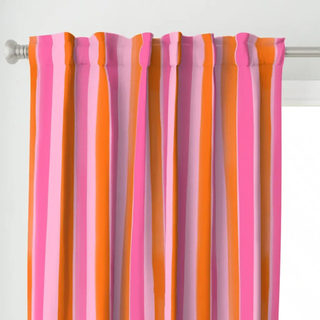Stripe Curtain Panel - Pink alternate view