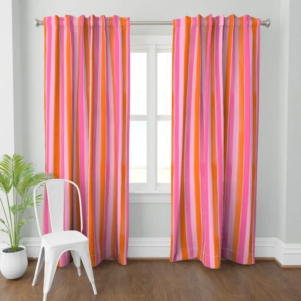 Stripe Curtain Panel - Pink product