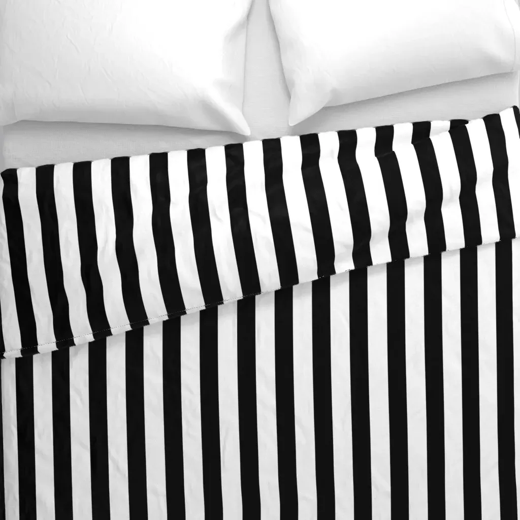 Stripe Duvet Cover - Black & White alternate view