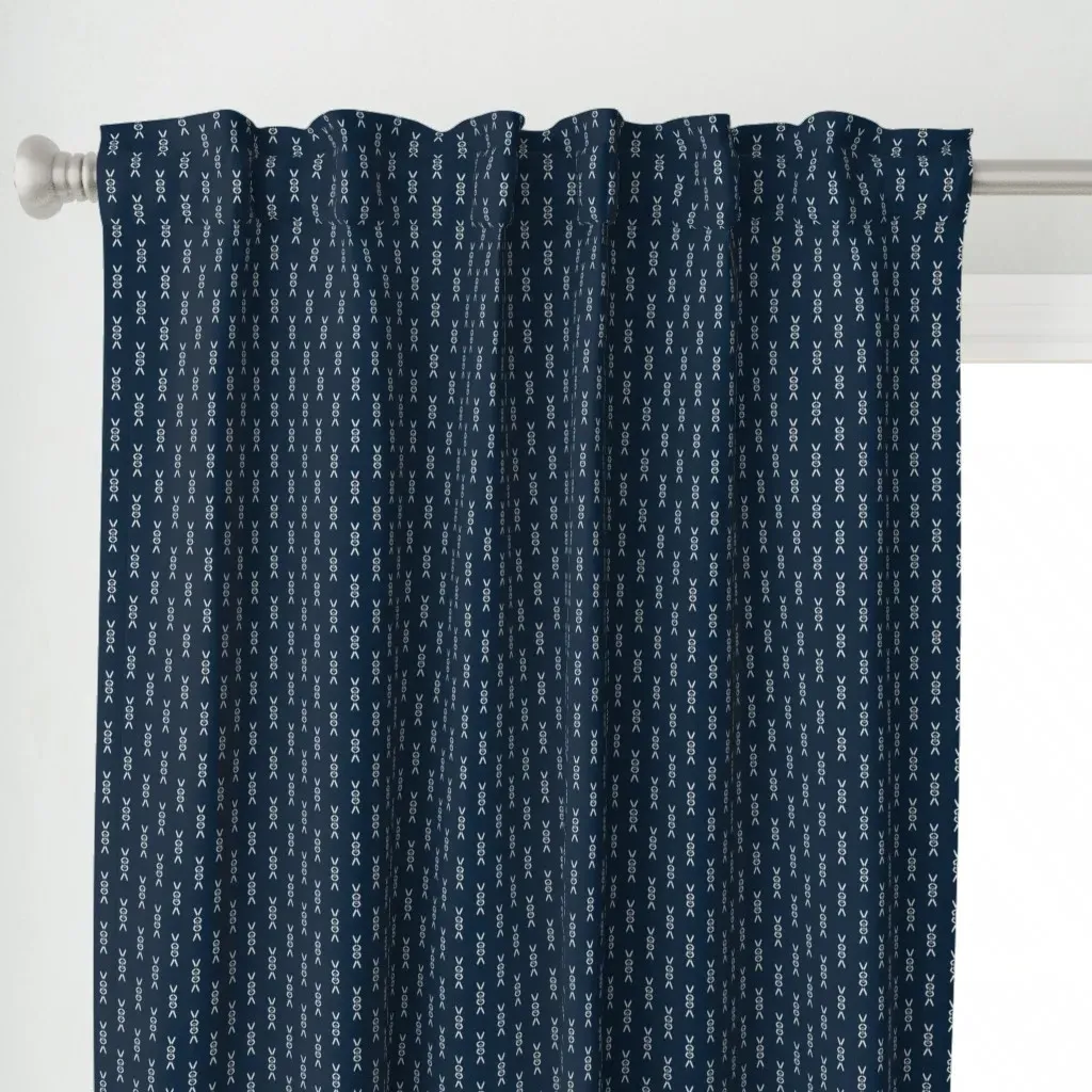 Stripe Tread Aesthetic Curtain Panel - White alternate view