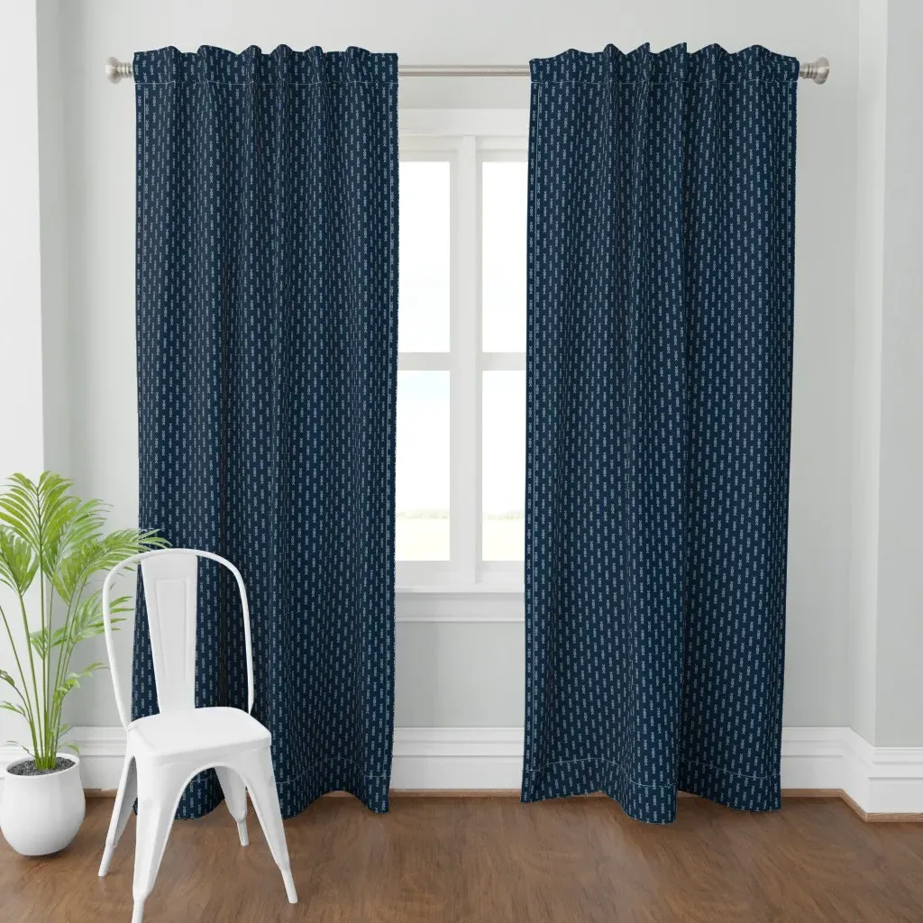 Stripe Tread Aesthetic Curtain Panel - White product