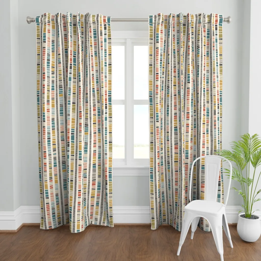 Striped Large Curtain Panel - Off-White product