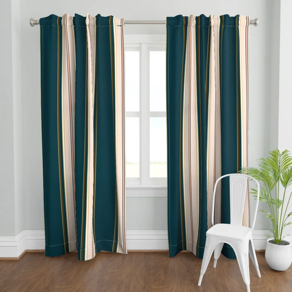 Stripes DP Curtain Panel - Teal product