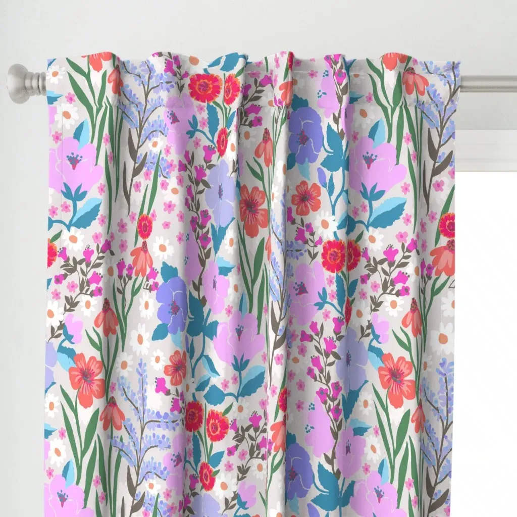 Summer Solstice Curtain Panel - Pink alternate view