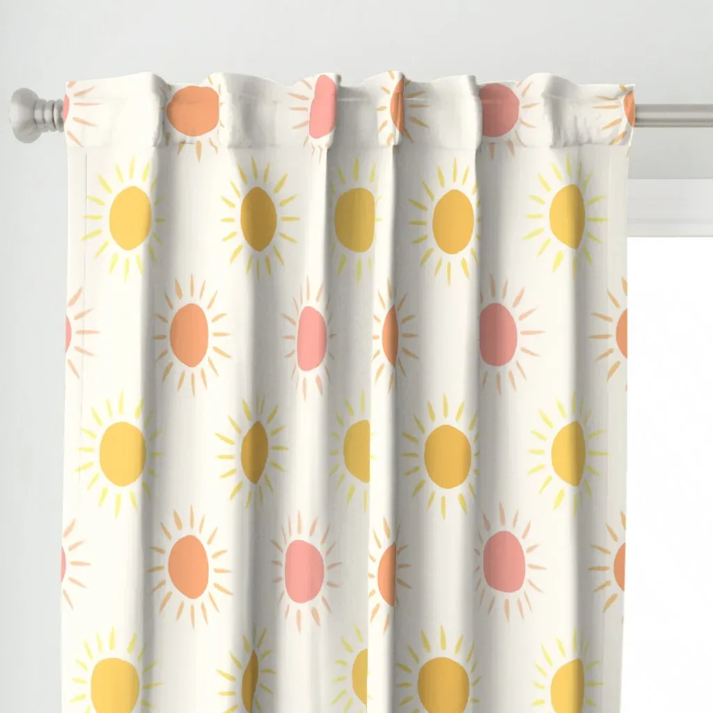 Summer Sun Curtain Panel - Yellow alternate view
