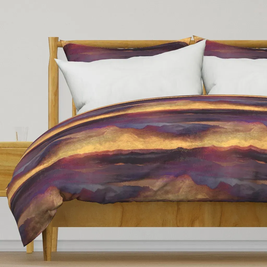 Summer Sunset Duvet Cover - Golden Yellow product