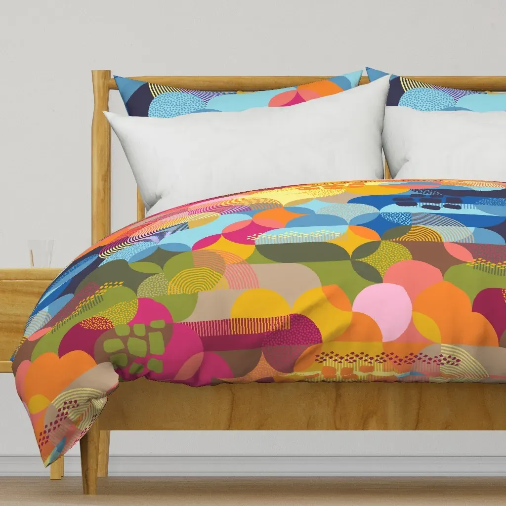 Summertime Large Scale Duvet Cover - Orange product