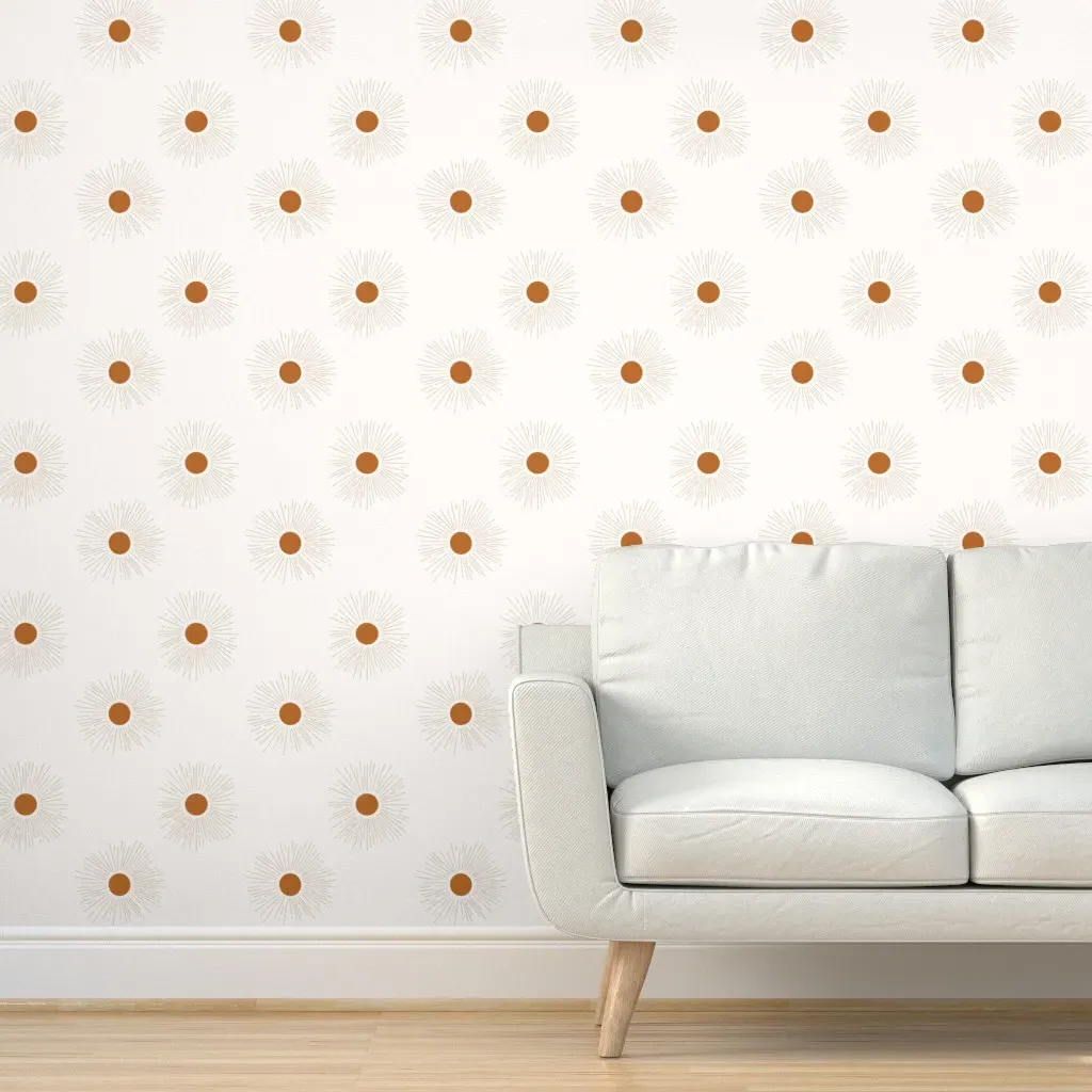 Sun Burst Peel and Stick Wallpaper - Yellow, Orange product
