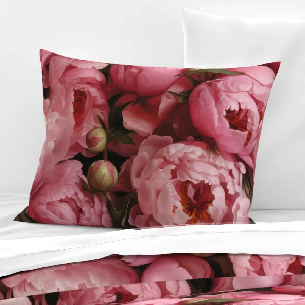 Sun God Ra Standard Knife Edge Cushion Cover - Pink, Cotton Sateen product