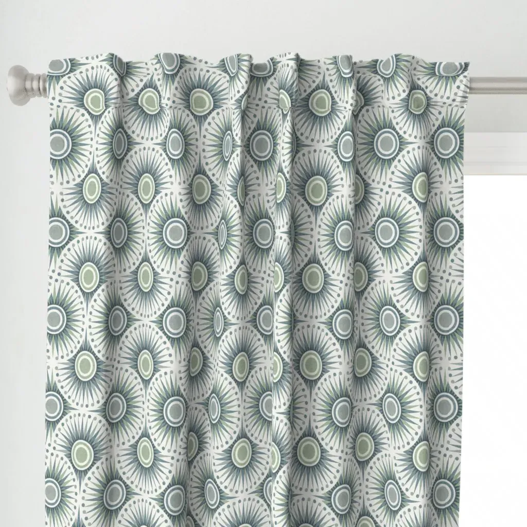 Sun Ogee Sunrise Curtain Panel - Blue alternate view