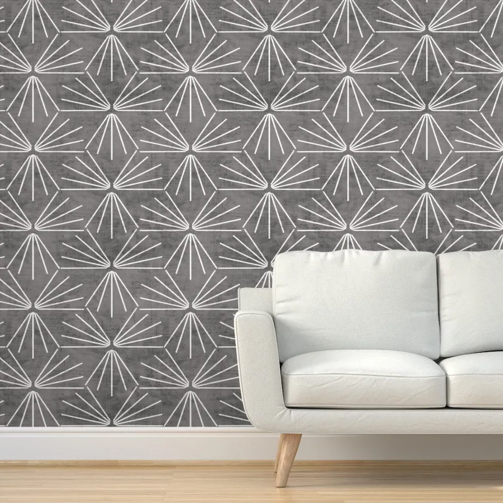 Sun Tile Cement Peel and Stick Wallpaper - Gray product