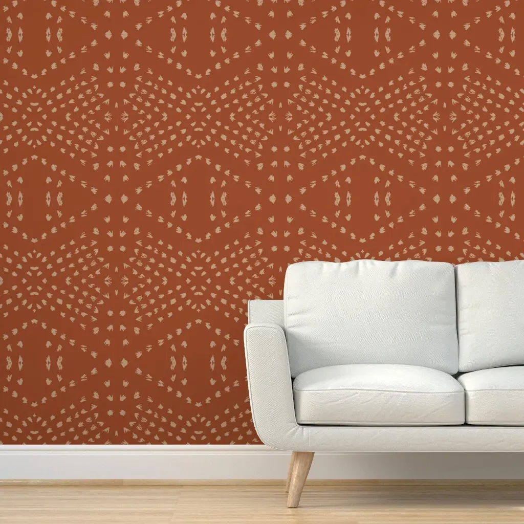 Sunbow Boho Tile Peel and Stick Wallpaper - Terracotta product
