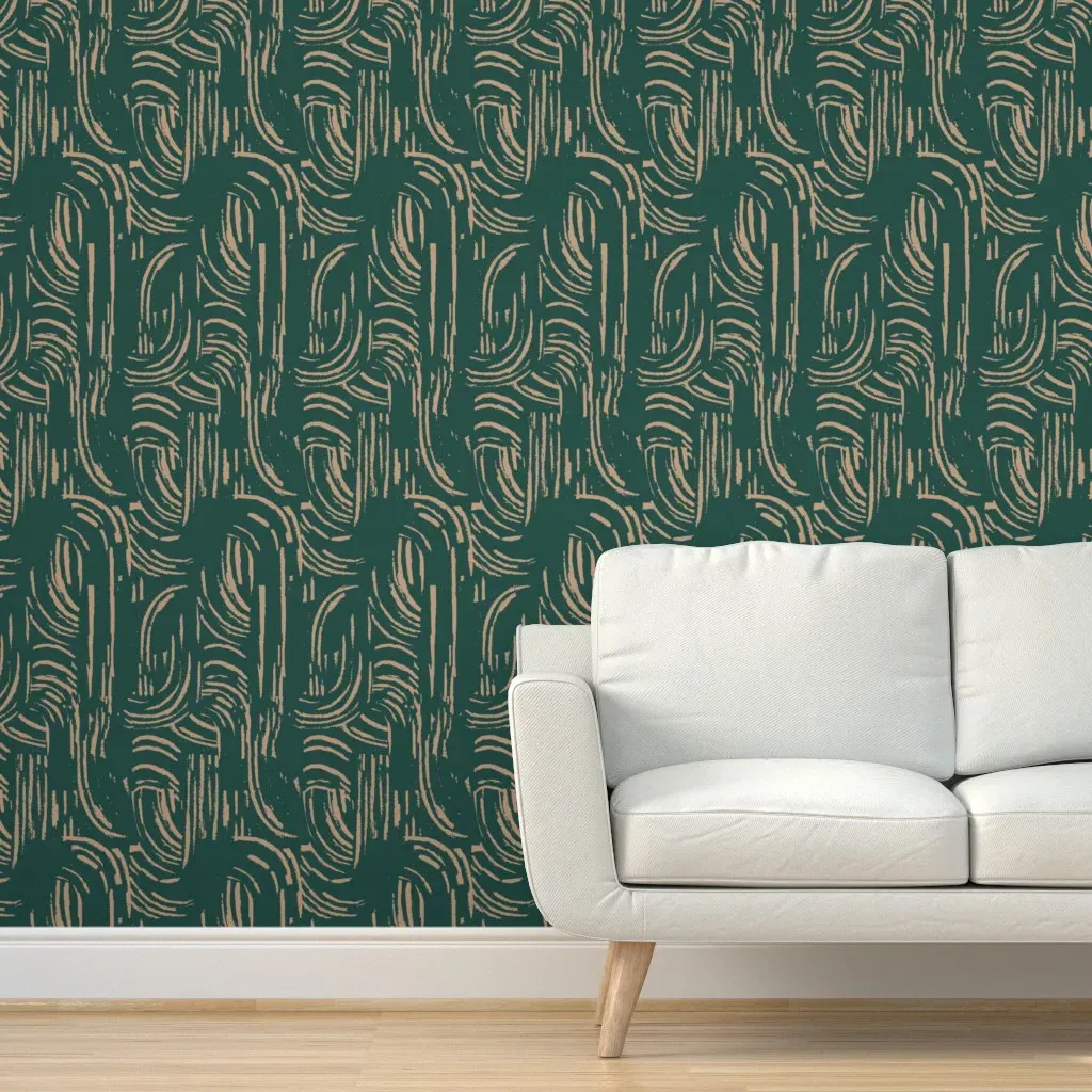 Sunbow Kikka Peel and Stick Wallpaper - Teal product