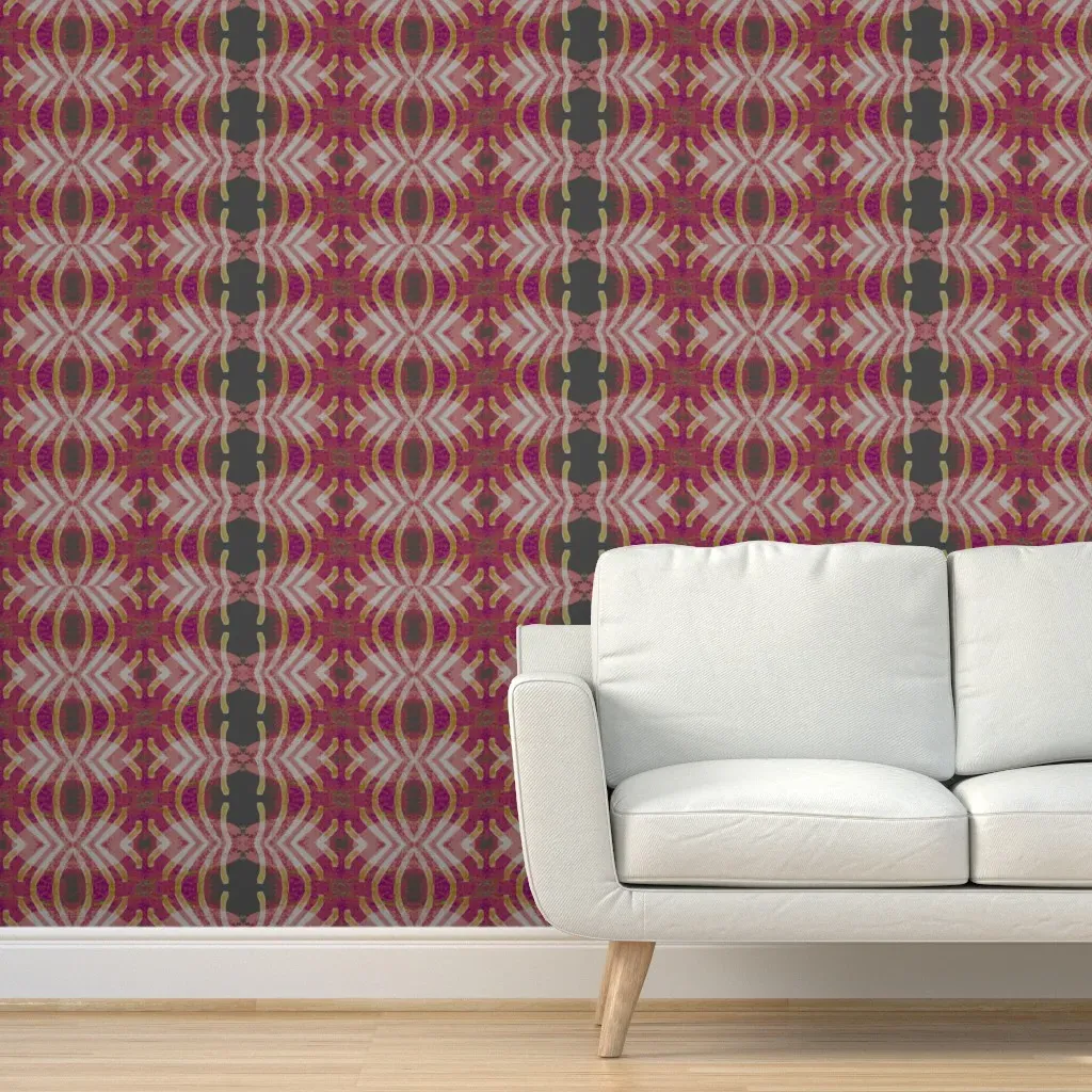 Sunday Vibes III Peel and Stick Wallpaper - Dusty Rose product
