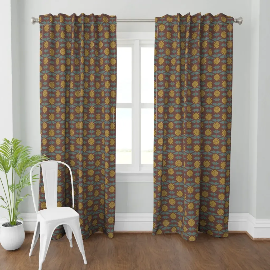 Sunflower V Curtain Panel - Yellow product