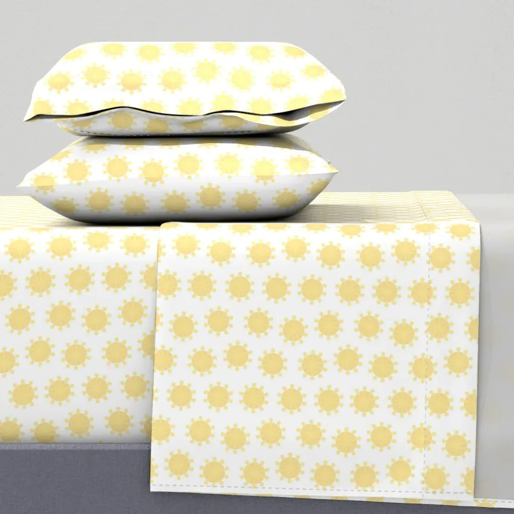 Sunny Coordinate King Size Sheet Set - Pale Yellow product
