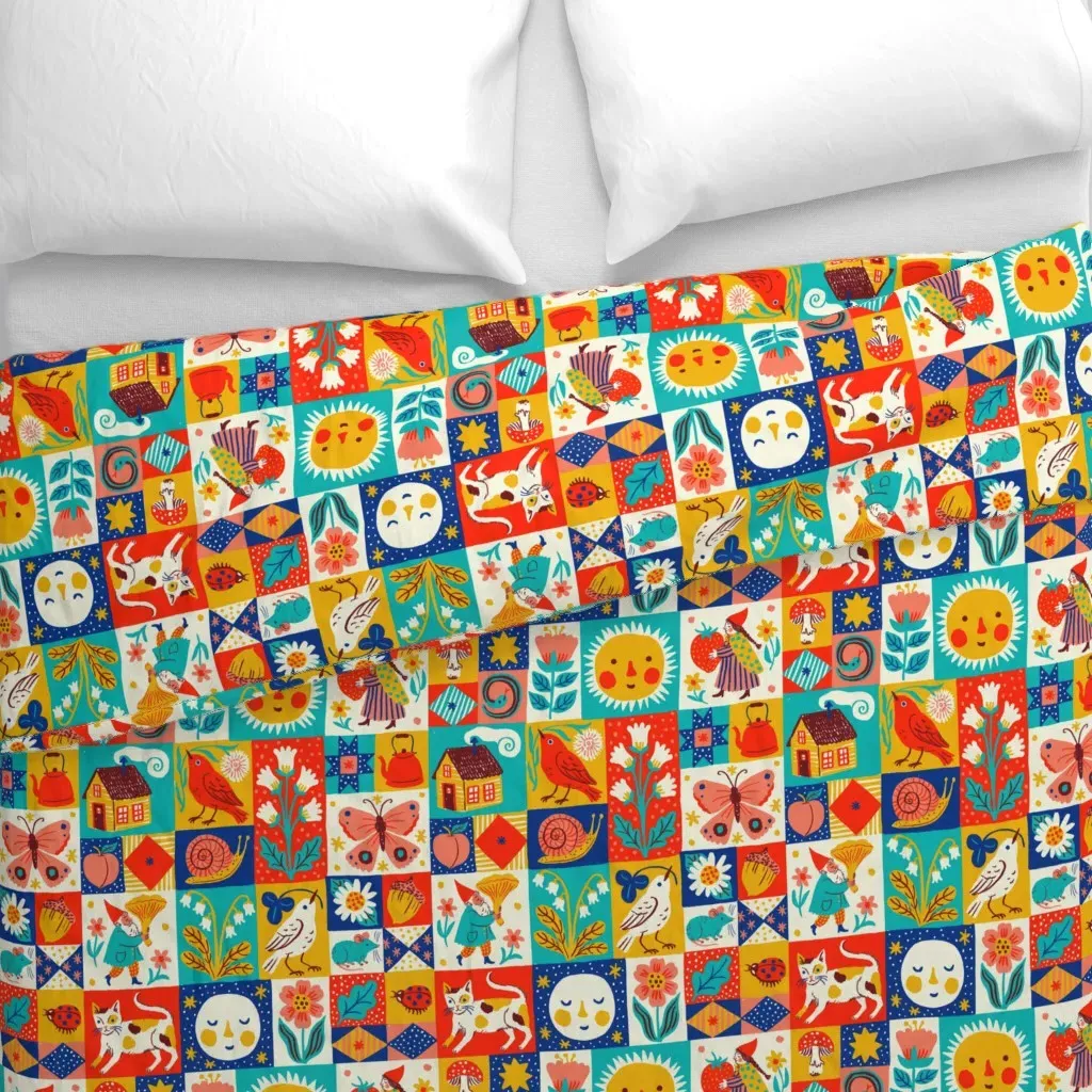 Sunshine Duvet Cover - Red alternate view