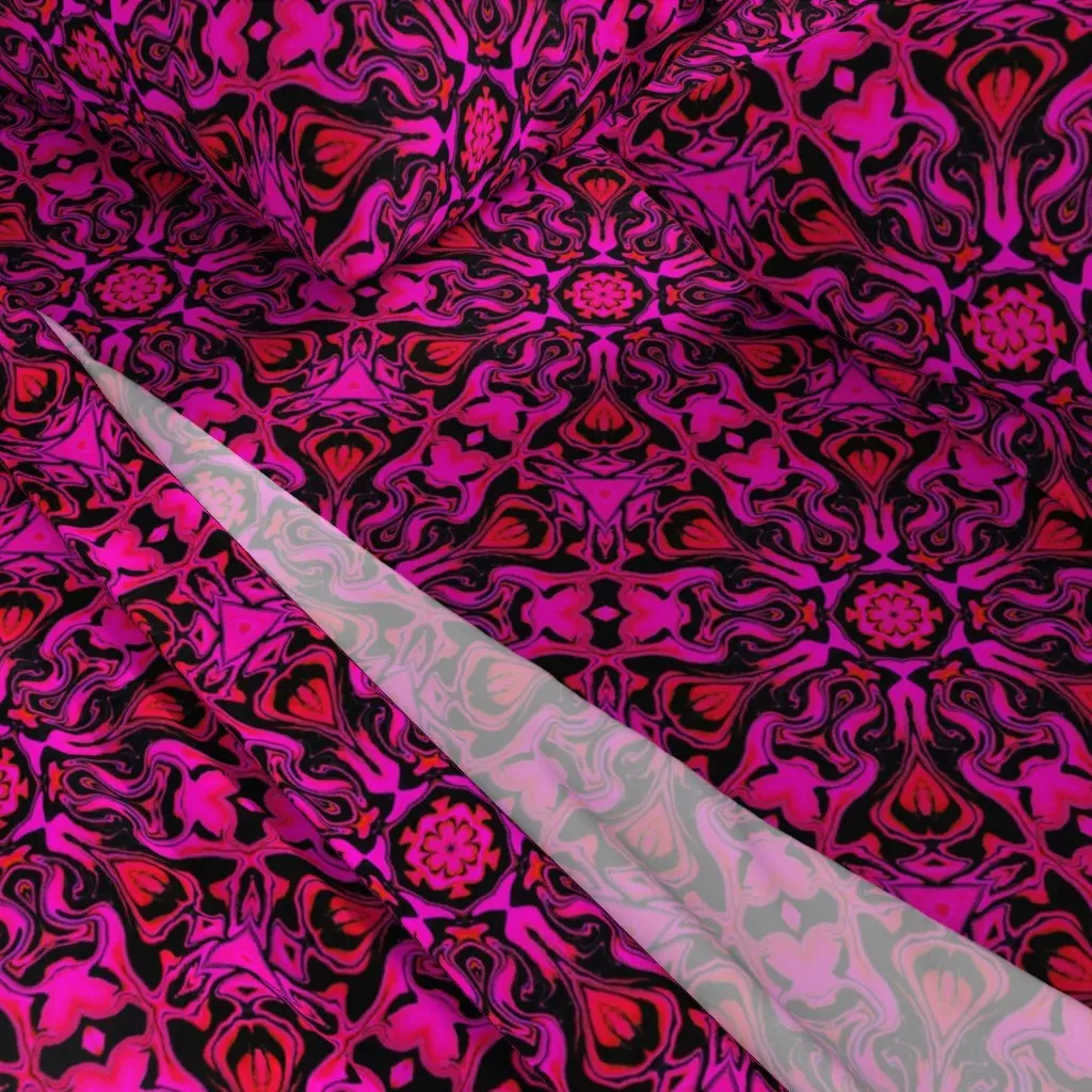 Supercluster Queen Sheet Set - Magenta alternate view