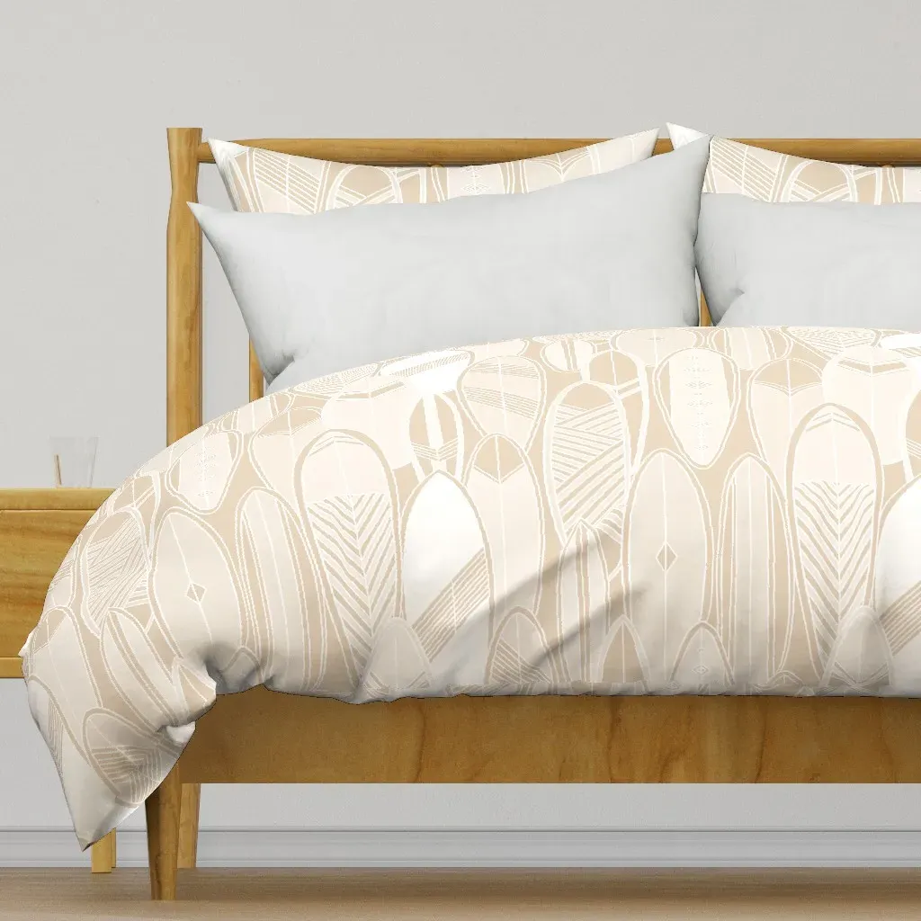 Surfboard Summer XL Duvet Cover - Beige product
