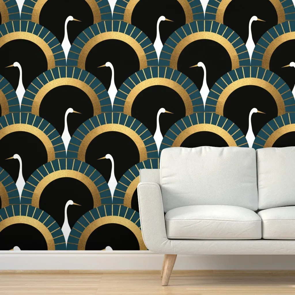 Svana Peel and Stick Wallpaper Removable - Teal product