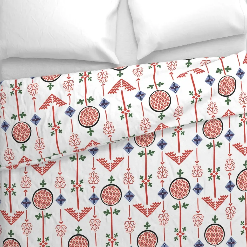 Swedish Duvet Cover - Red alternate view
