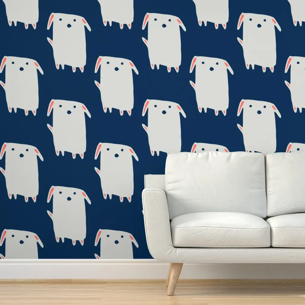Sweet Dog Peel and Stick Wallpaper - Blue product
