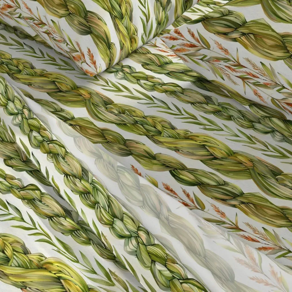 Sweet Grass Prayers Queen Sheet Set - Olive Green alternate view