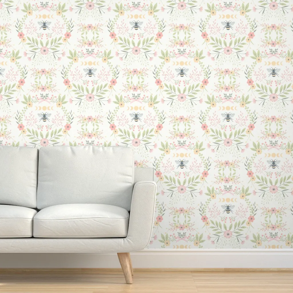 Sweet Nature Peel and Stick Wallpaper - Light Pink product