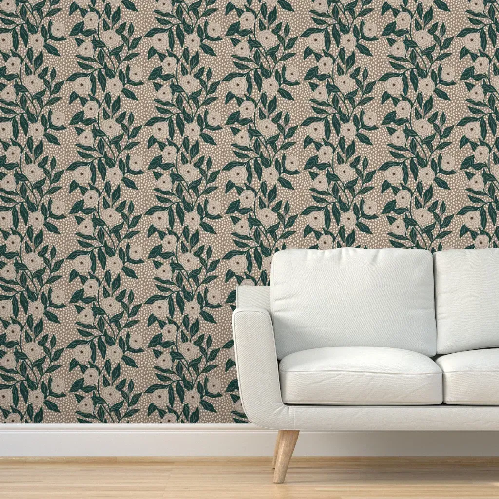 Sweet Vines Peel and Stick Wallpaper - Teal product