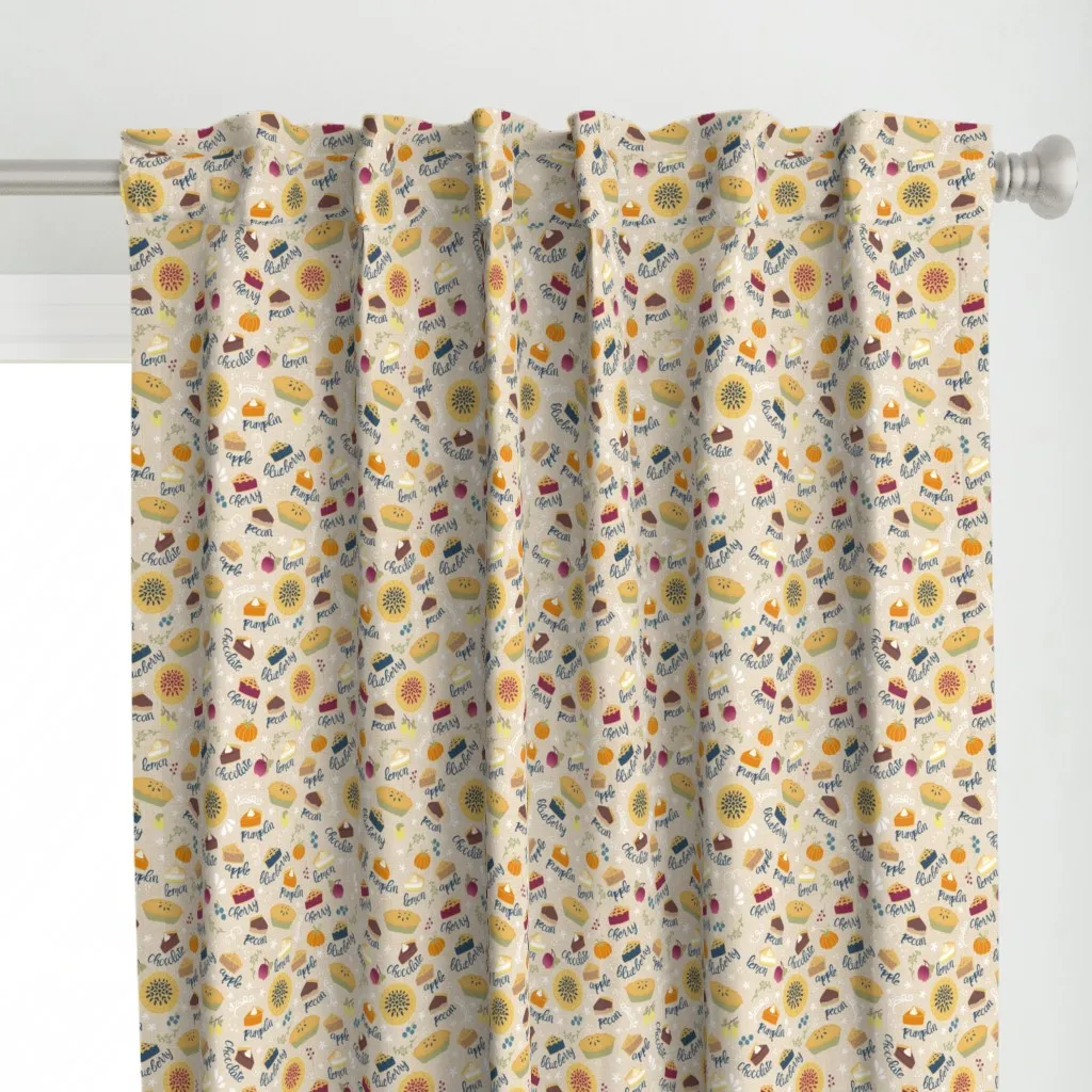 Sweetie Pies Curtain Panel - Beige alternate view