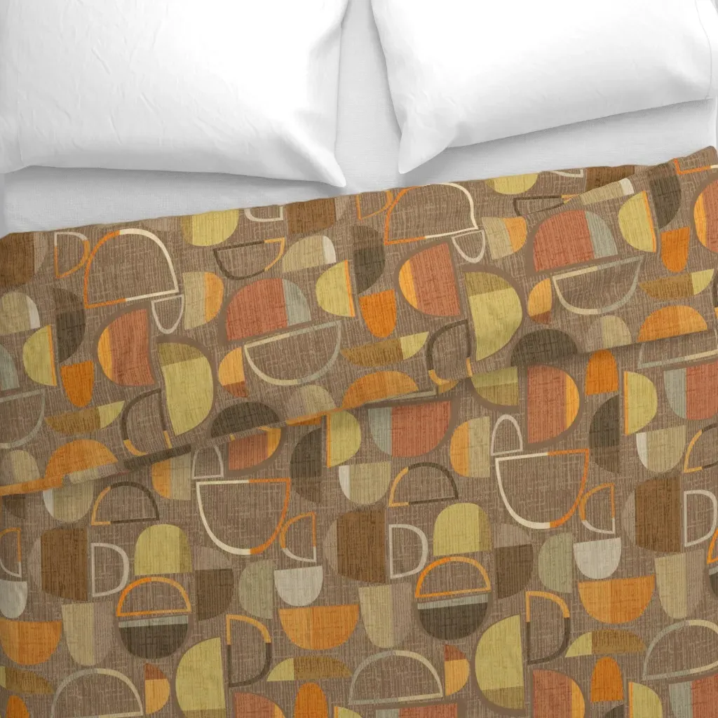 Synchronicity Duvet Cover - Brown alternate view