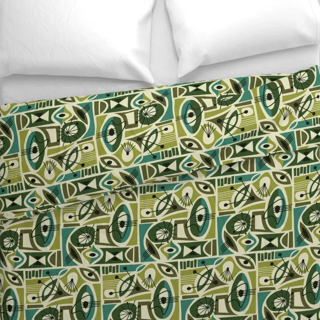 Tacande Duvet Cover - Olive Green alternate view