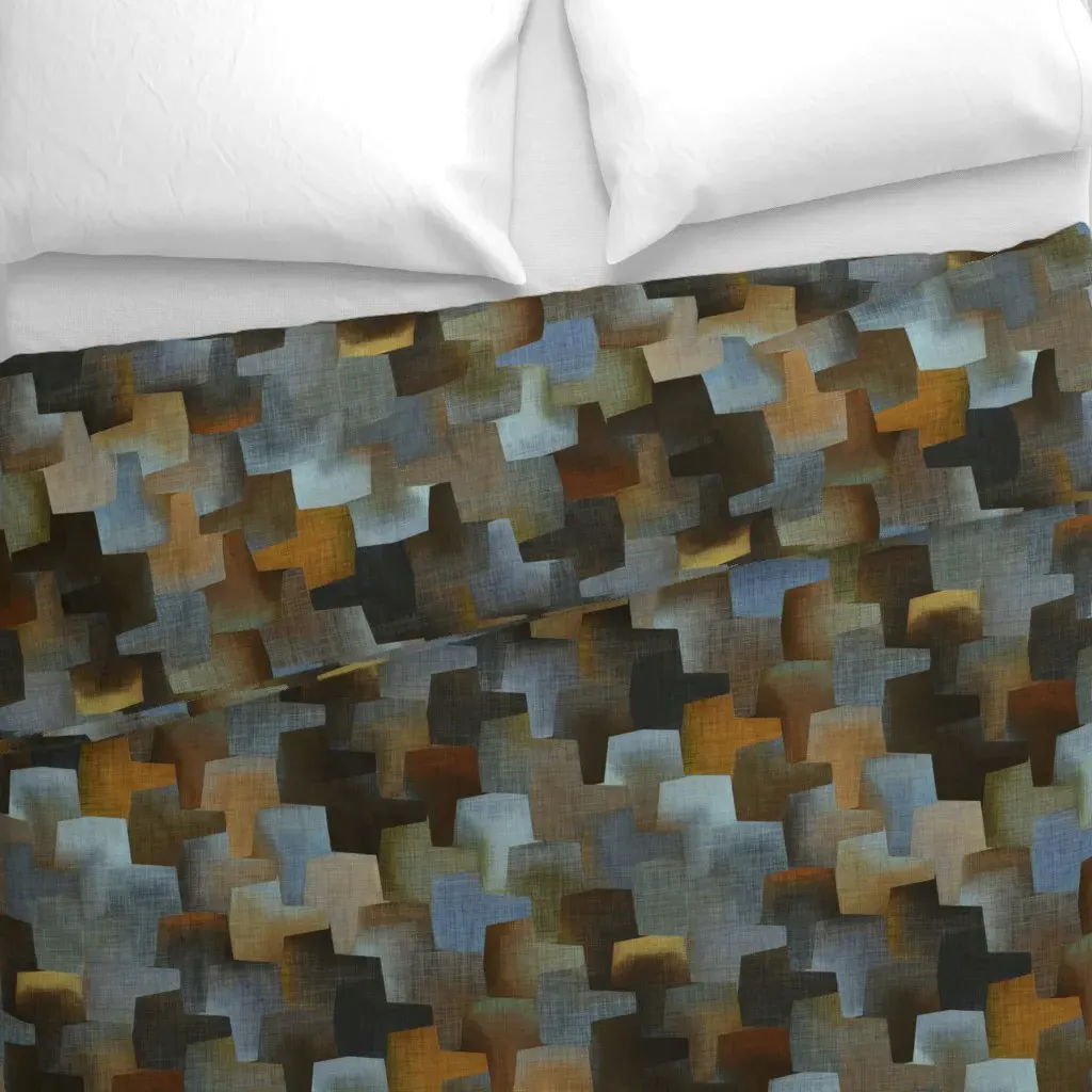 Tackhammer Taos Large Duvet Cover - Taupe alternate view