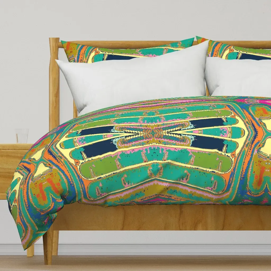 Tail Wind Duvet Cover - Teal product
