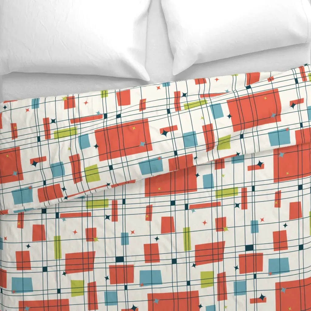Take 5 Duvet Cover - Coral alternate view