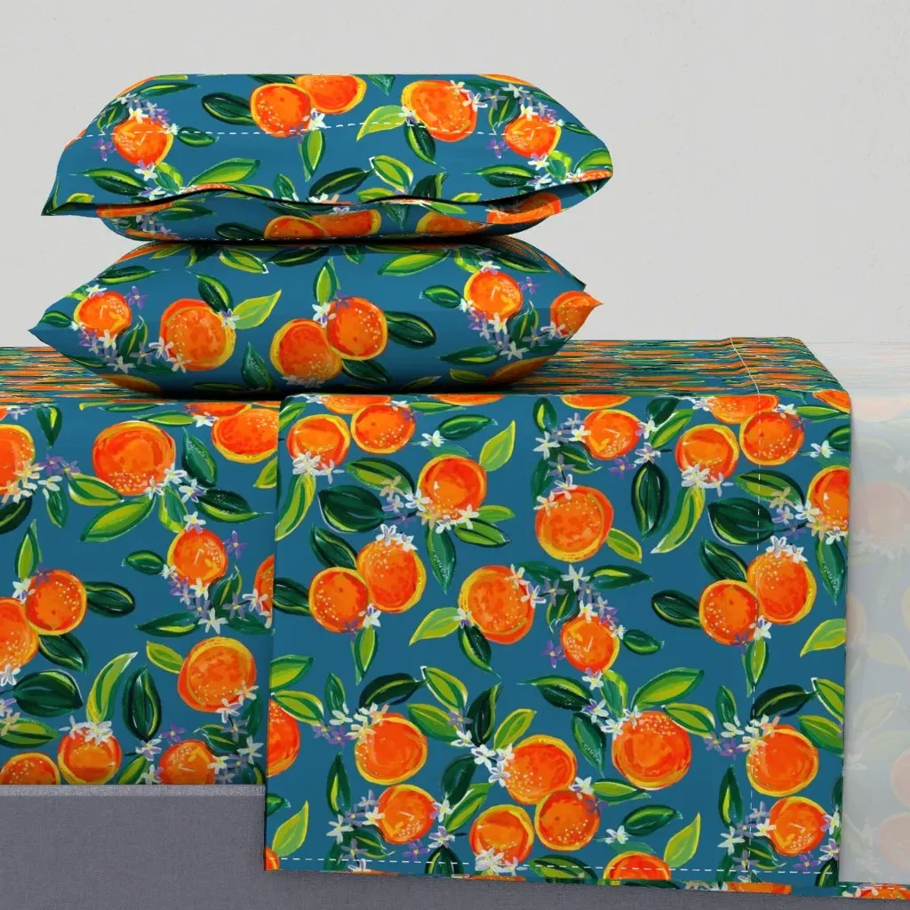 Tangerine Dreams Twin Sheet Set - Orange product