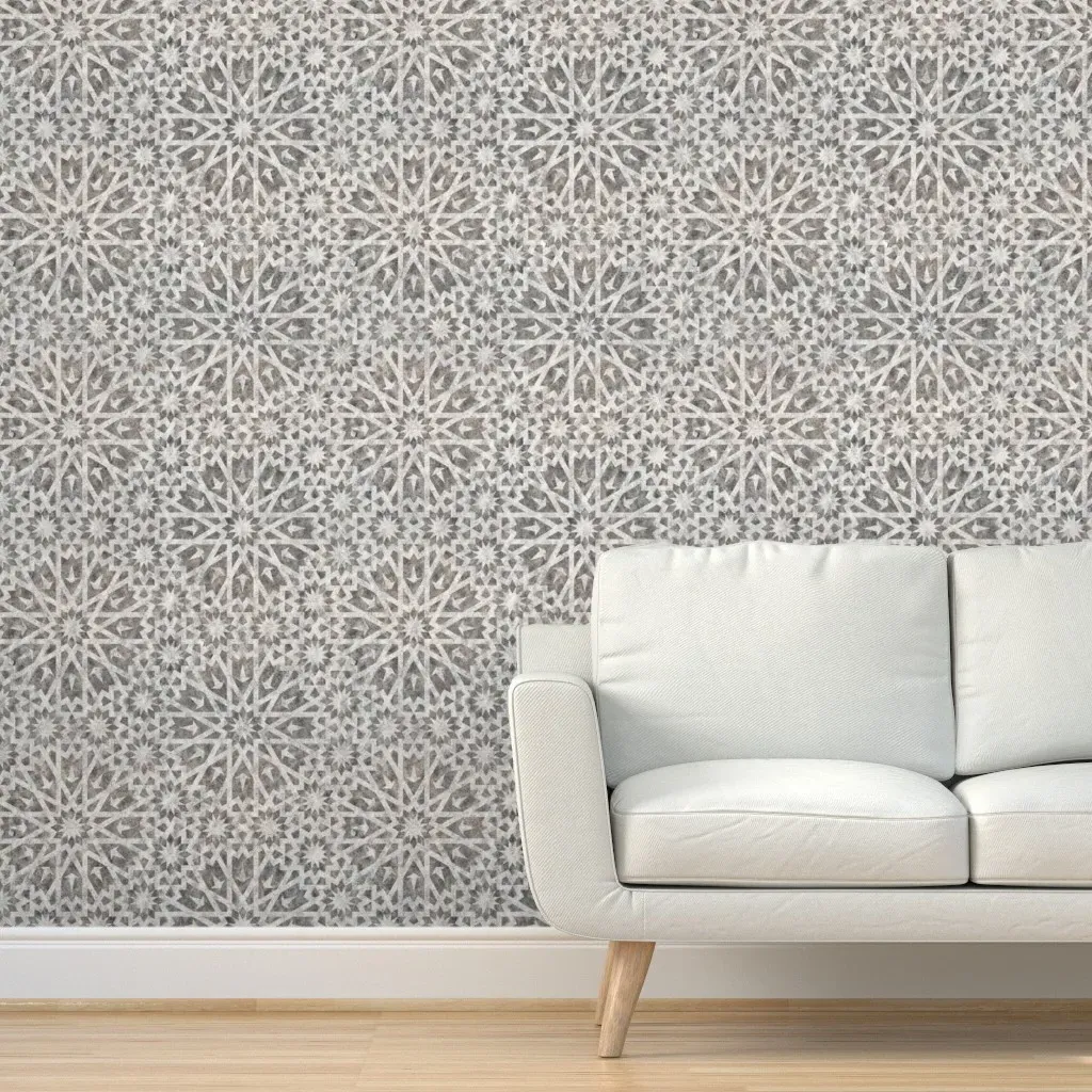 Tangier Moroccan Sand Greige Peel and Stick Wallpaper - Beige product