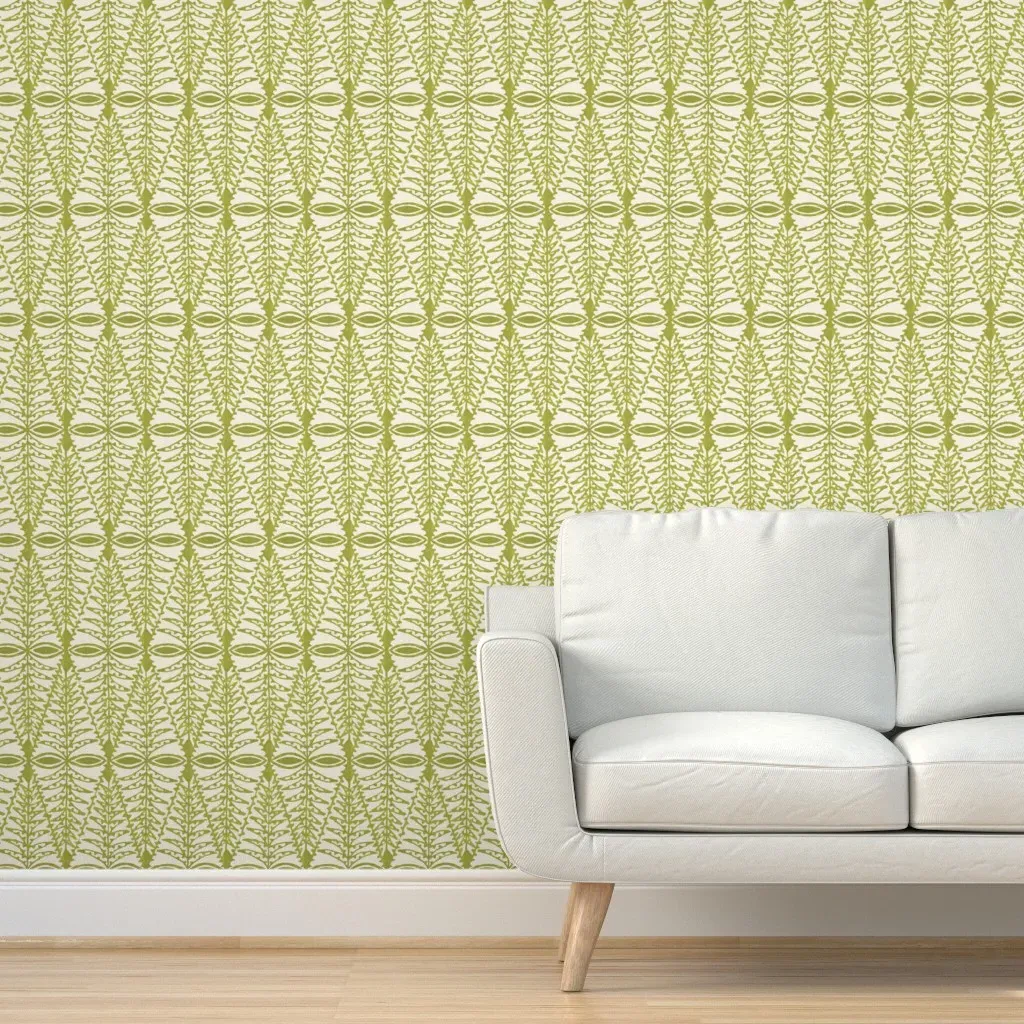 Tanzania Citron Peel and Stick Wallpaper - Olive Green product