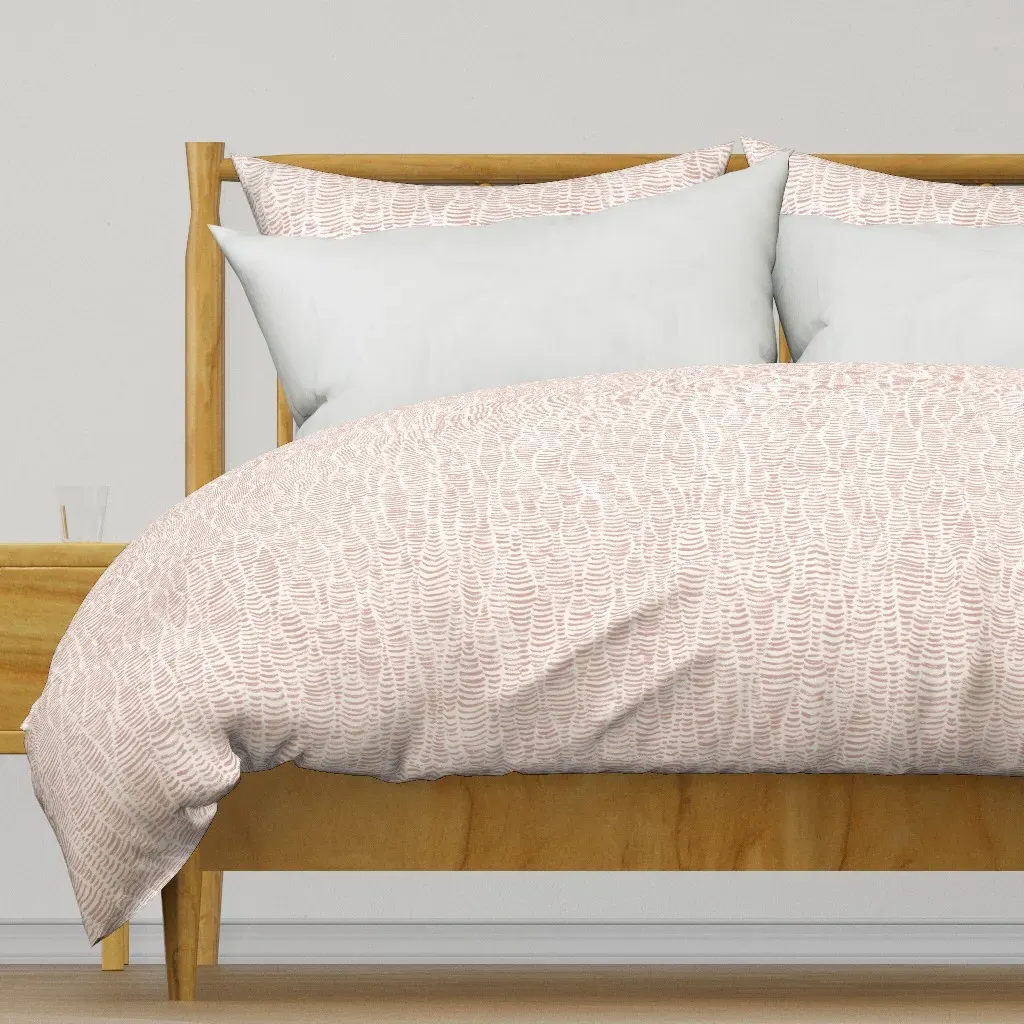 Tapestry Thread Texture Brush Duvet Cover - Rose product