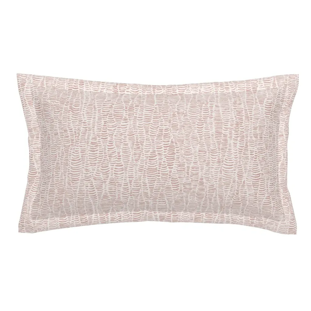 Tapestry Thread Texture Brush Strokes King Pillow Sham - Rose product