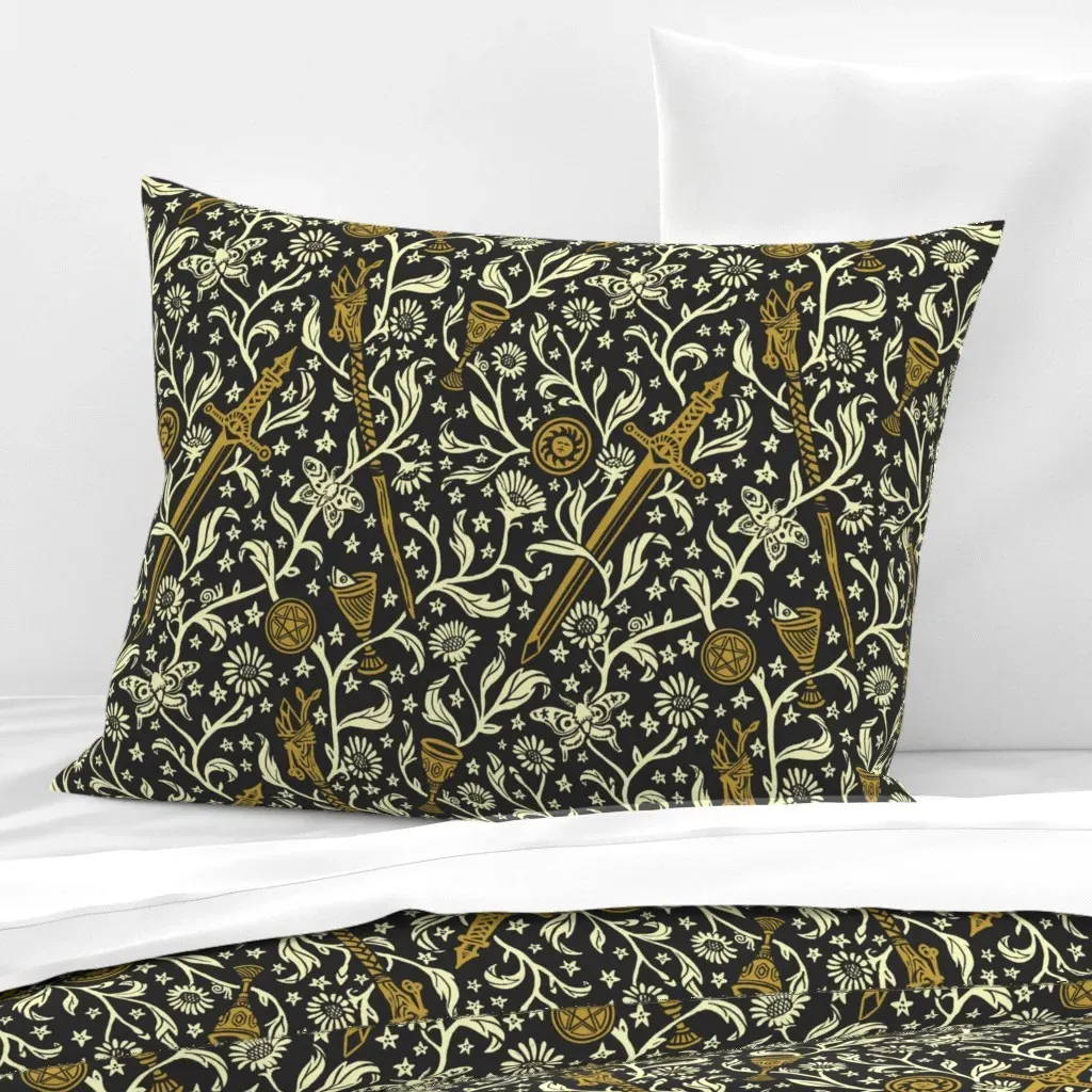 Tarot Tapestry Cushion Cover - Gold, Cotton Sateen product