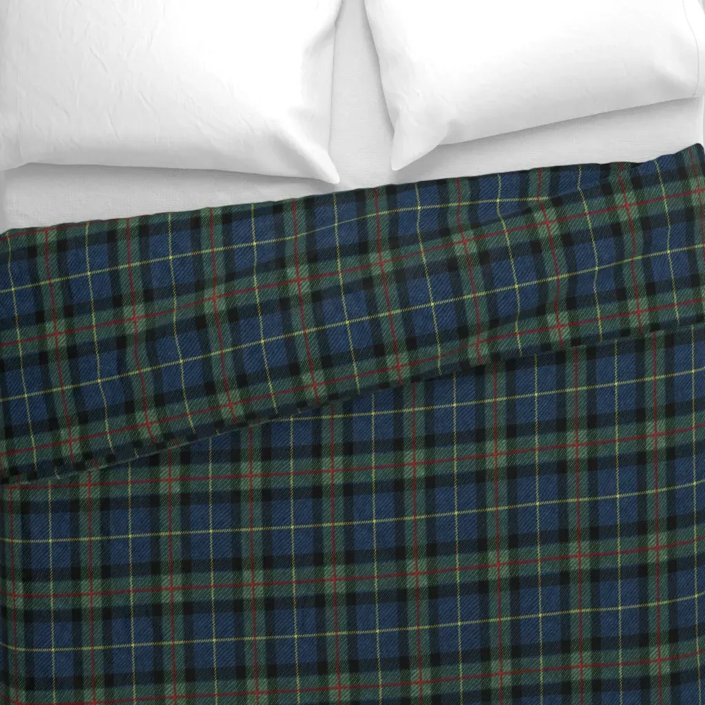 Tartan Duvet Cover - Dark Blue alternate view