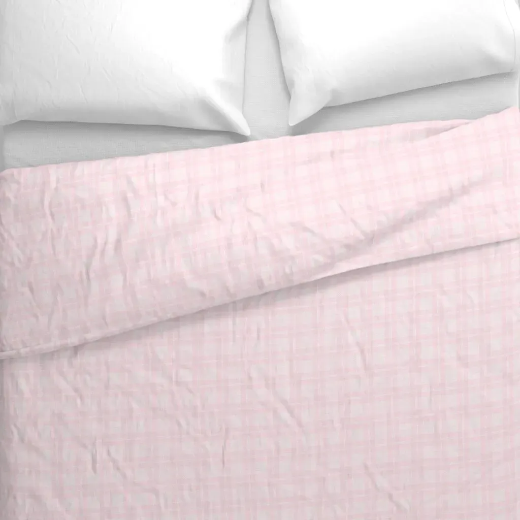 Tartan Duvet Cover - Pink alternate view