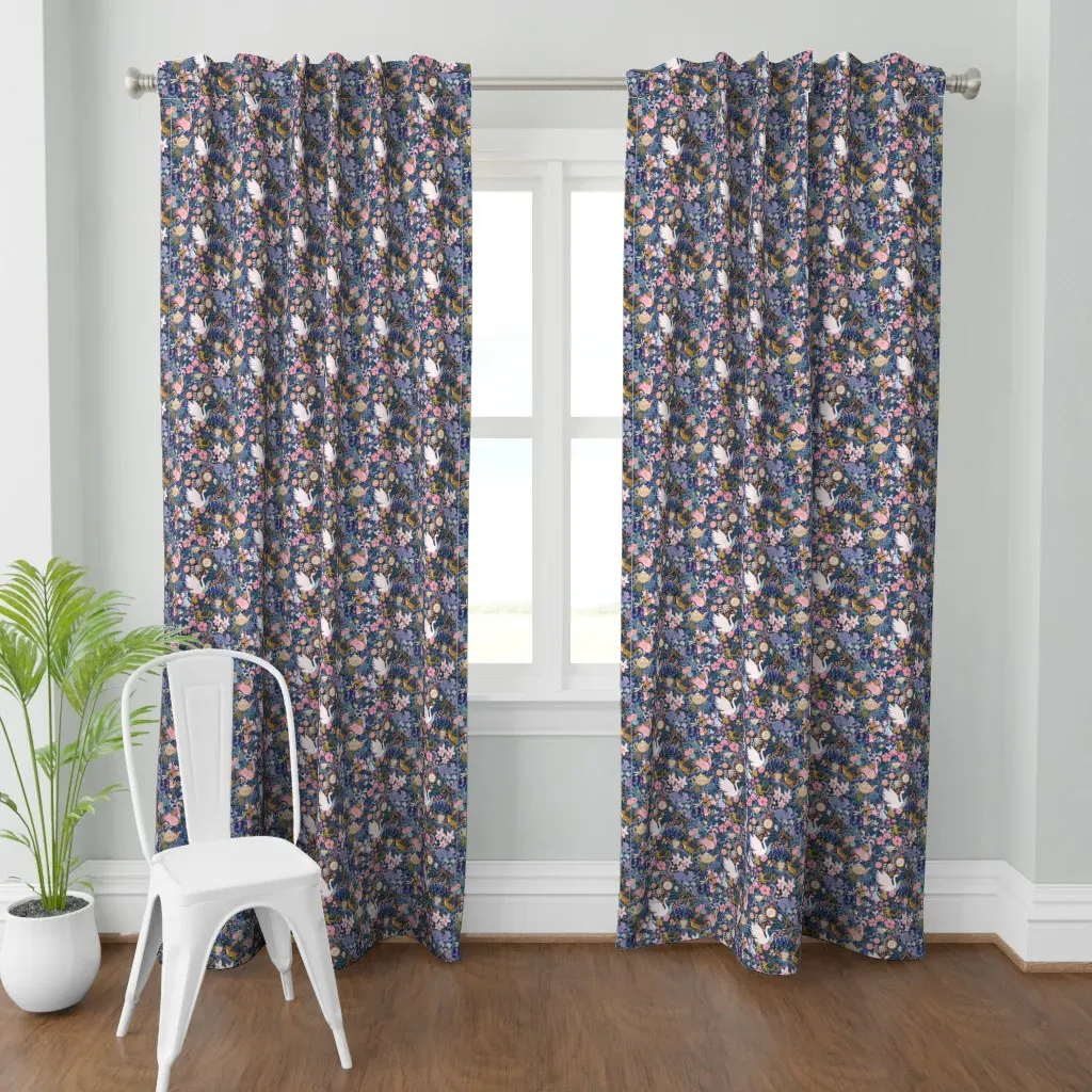 Tea Time At Wonderland 8" Curtain Panel - Pink product