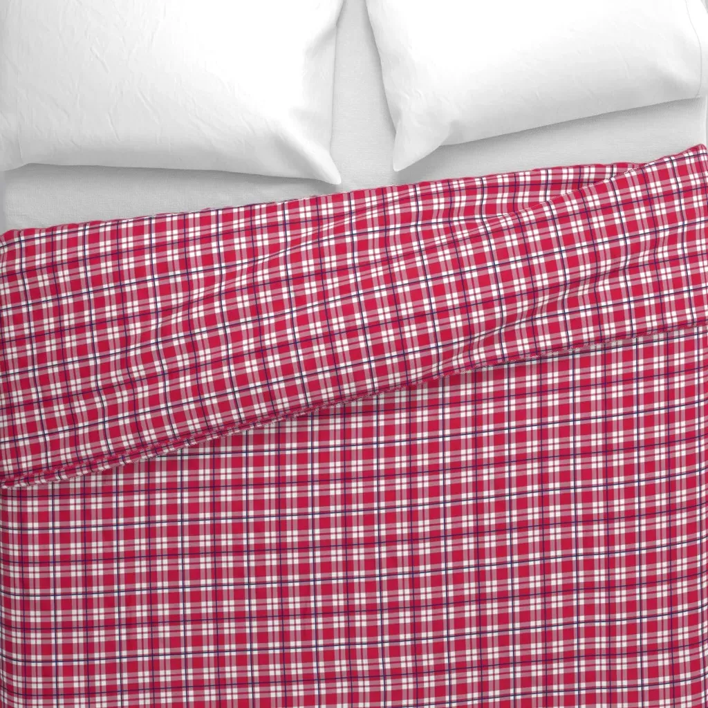 Team Spirit Small Scale Duvet Cover - Red alternate view
