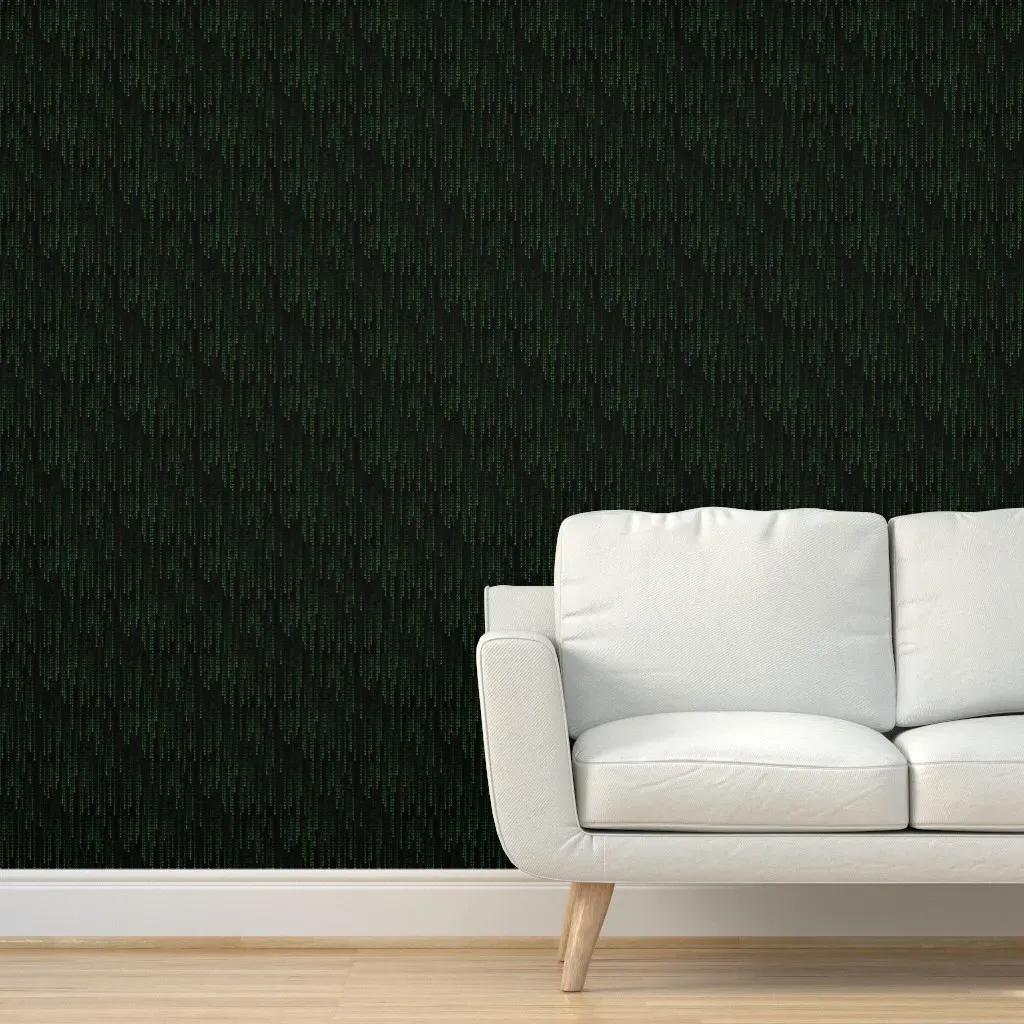 Technorain3-V2 Peel and Stick Wallpaper - Green product